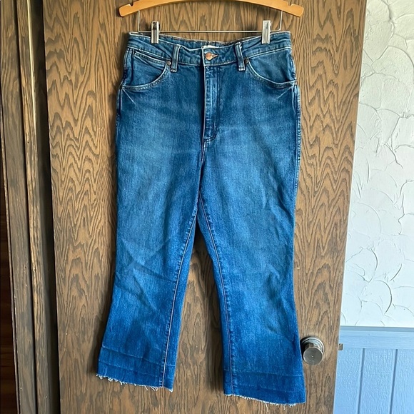 Wrangler Blue Flare Wide Leg Jeans - Picture 2 of 4